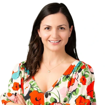 Portrait of Dr Athena Kabouris,